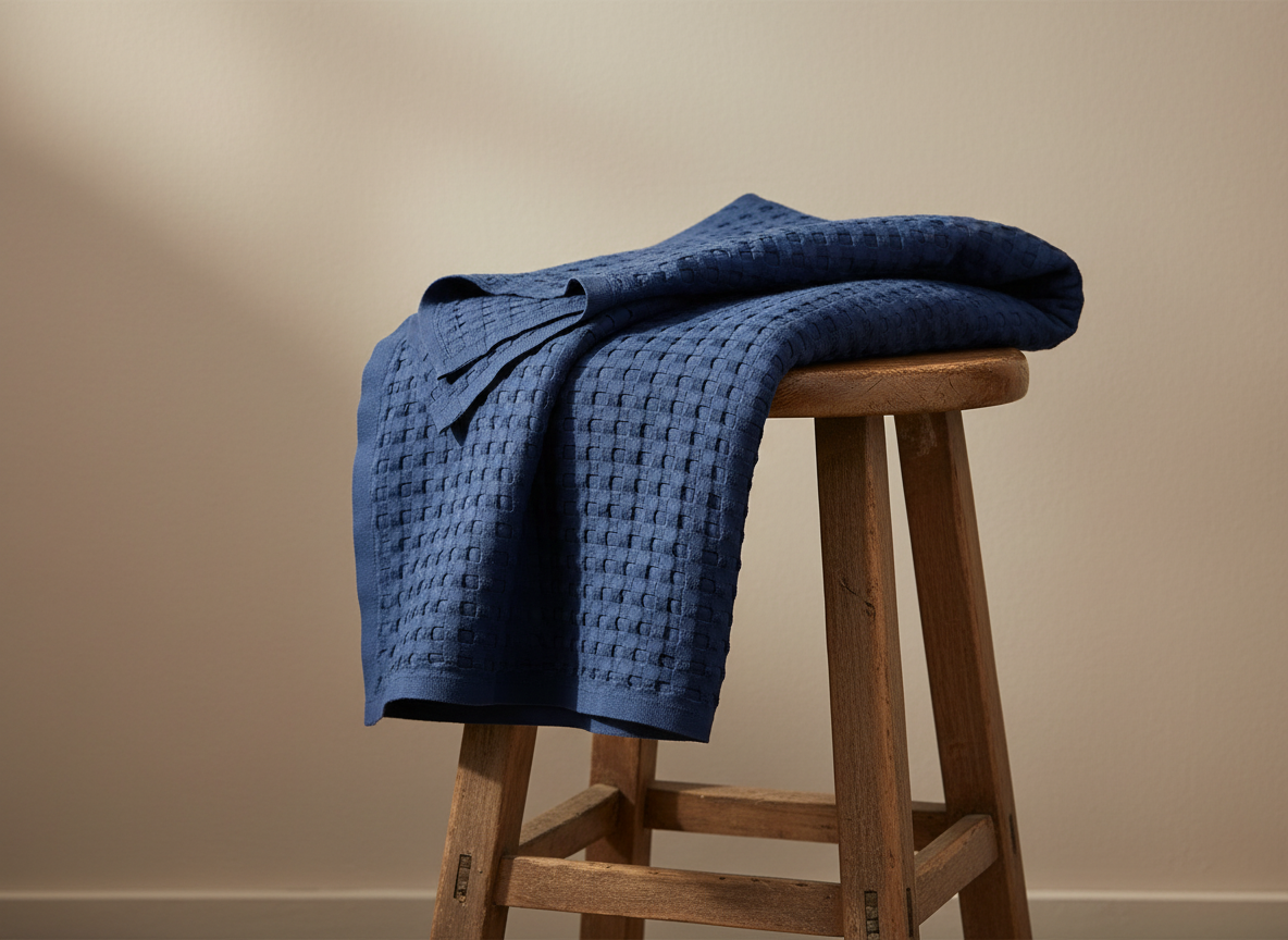 Serene Waffle Throw Blanket