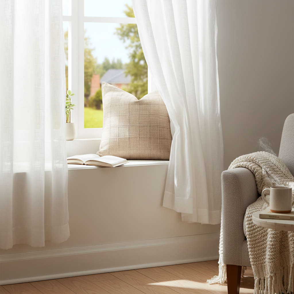 Serene Check Pillow Covers
