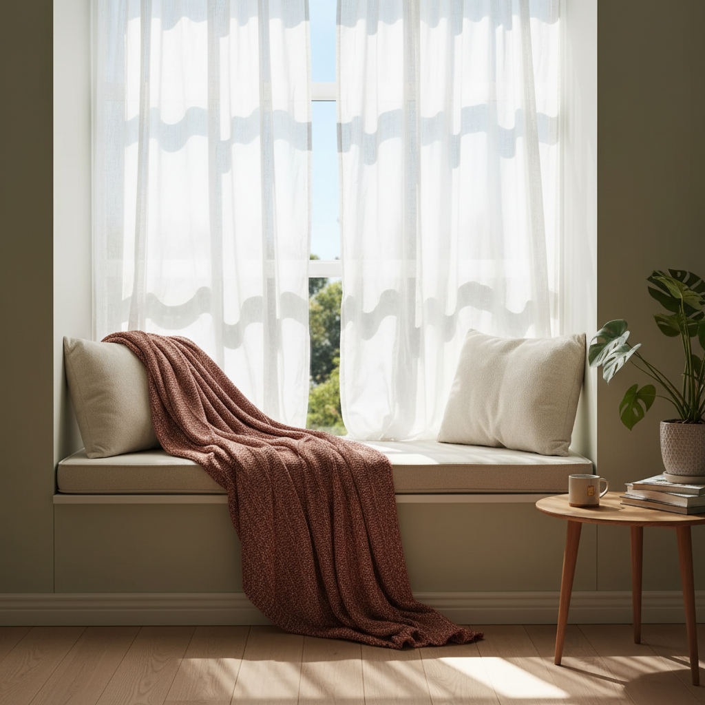 Serene Boucle Throw Blanket