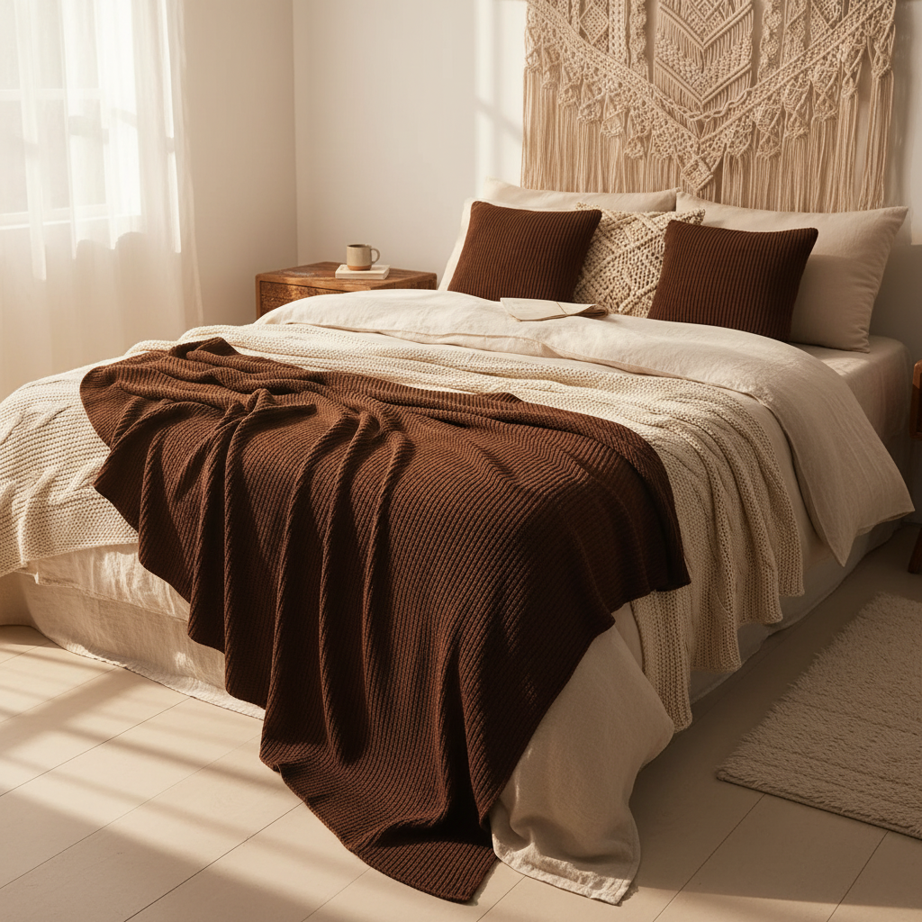Haven Ribbed Knit Throw