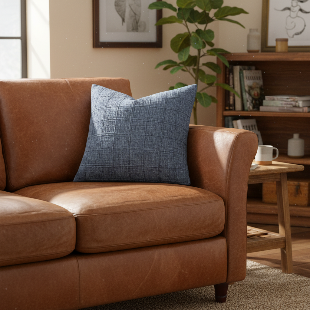 Serene Check Pillow Covers