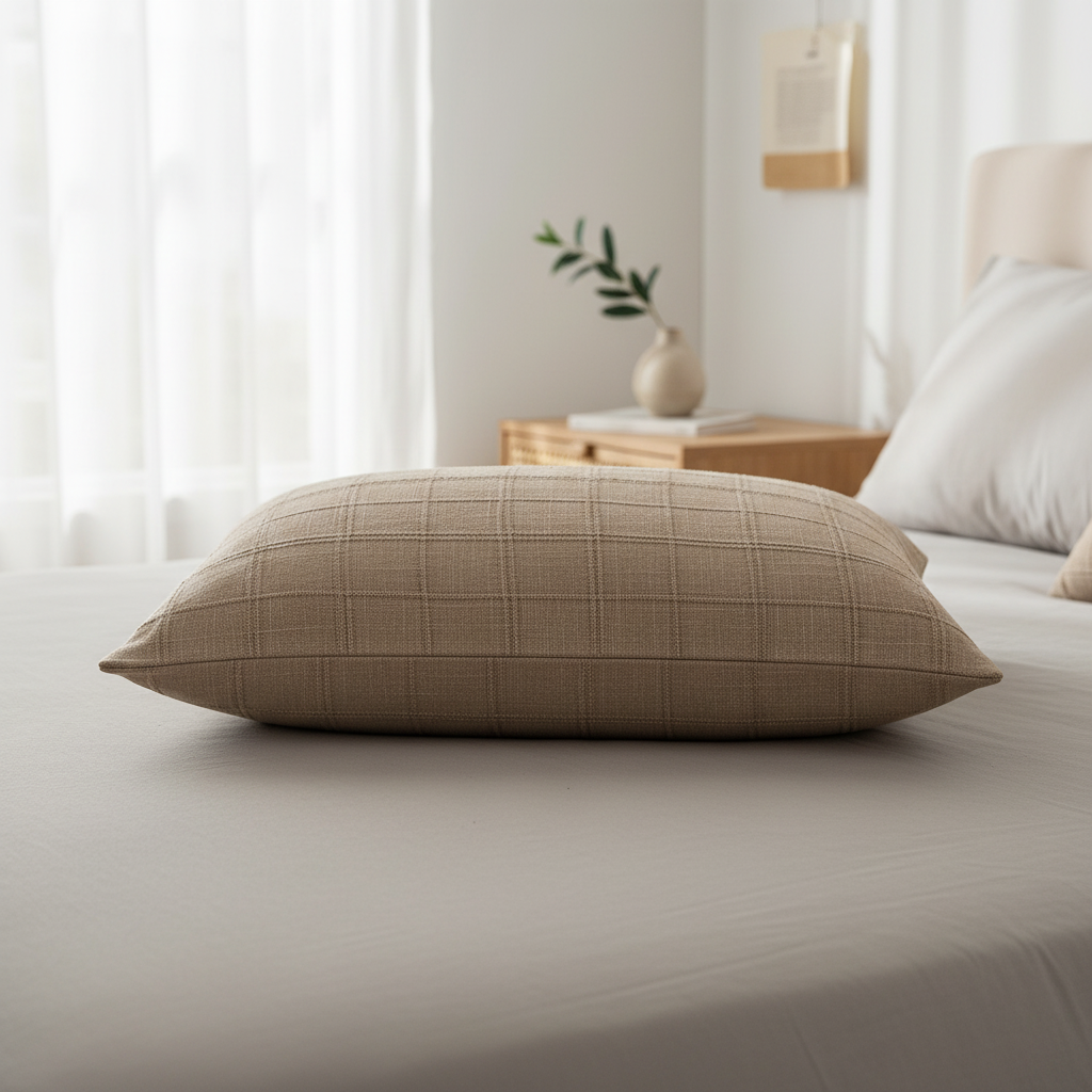 Serene Check Pillow Covers