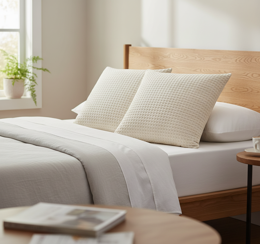 Serene Waffle Pillow Covers