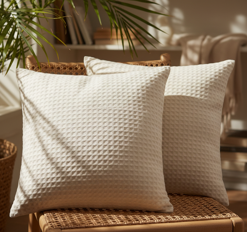 Serene Waffle Pillow Covers