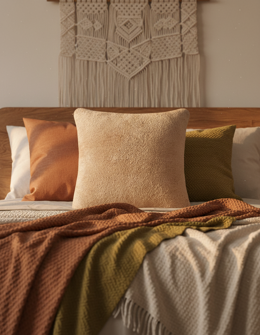 Serene Velvet Throw Pillow