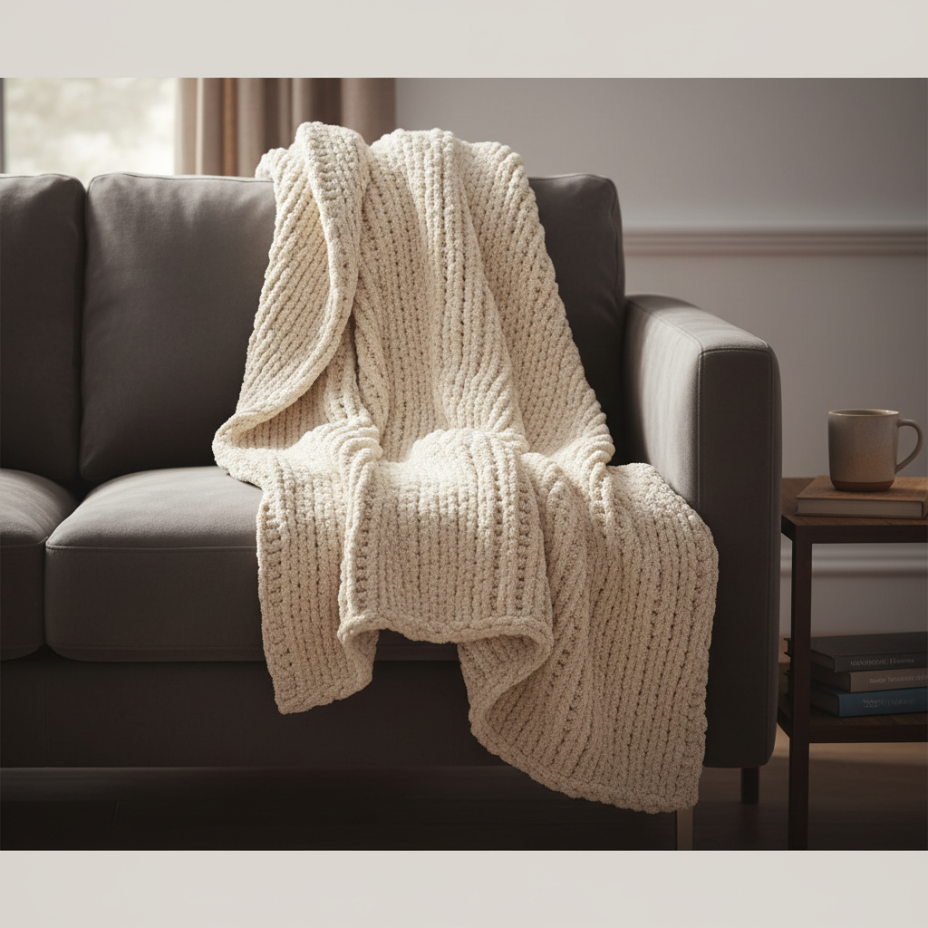 Serene Chenille Throw Blanket