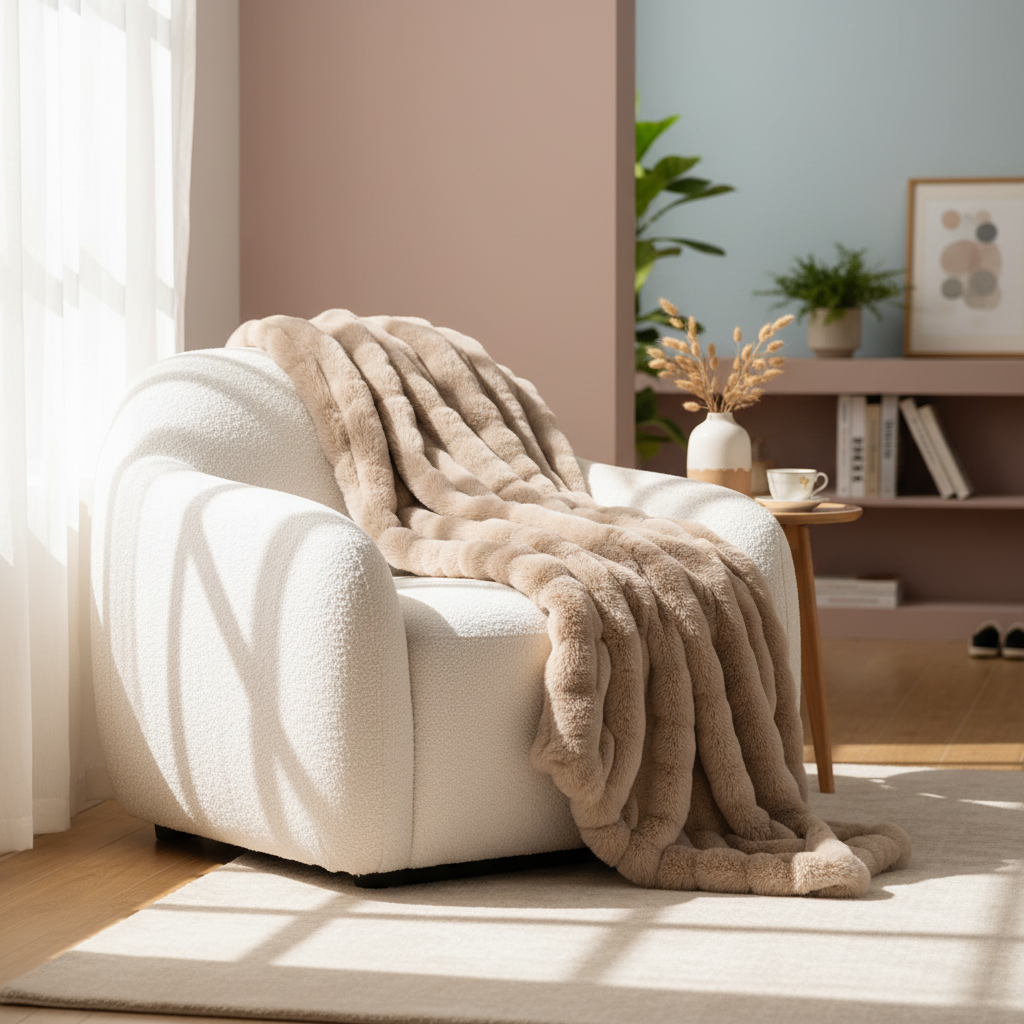 Serene Luxe Faux Fur Blanket