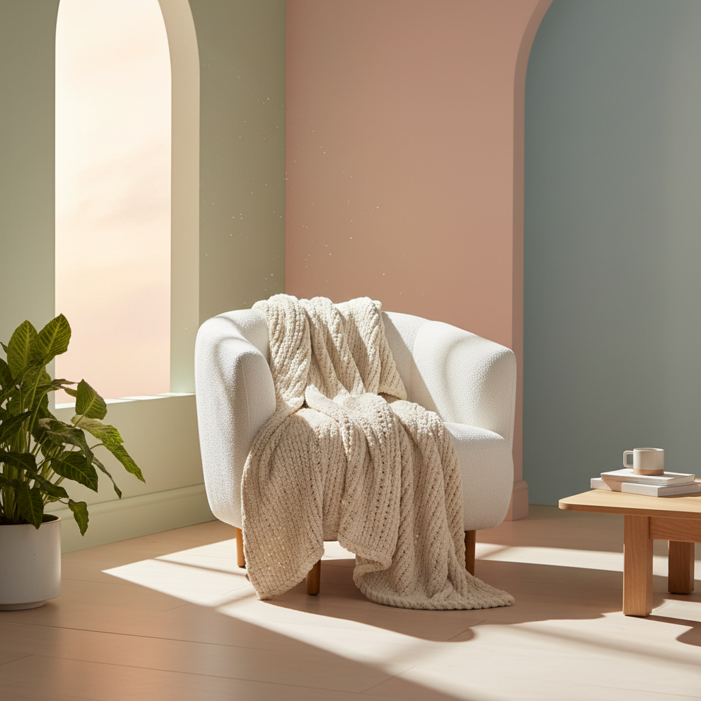 Serene Chenille Throw Blanket